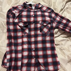 Passport Red and Black Plaid Button Down Shirt
